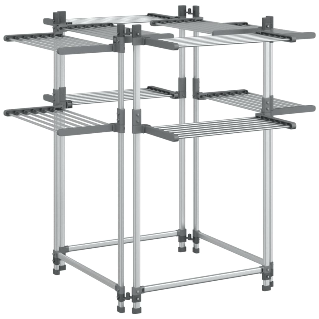 Vidaxl wasrek 107x107x120 cm aluminium