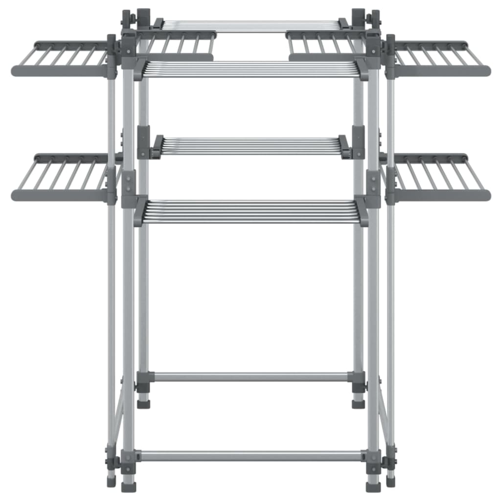 Vidaxl wasrek 107x107x120 cm aluminium
