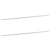 Terrena Vidaxl 2 PC 90-130 CM Alluminio bianco e argento colorato
