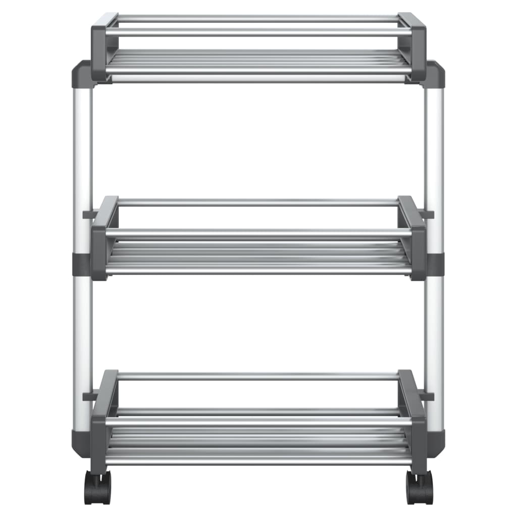 Vidaxl Storage Rack 59x20x75 cm de aluminio