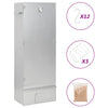 Vidaxl BBQ Fumo del forno con chip in legno 44.5x29x110 cm in acciaio