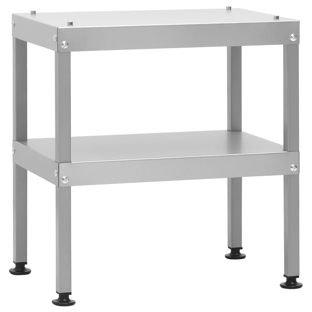 Mesa de Vidaxl para horno fumador 40x28x44.5 cm de acero galvanizado
