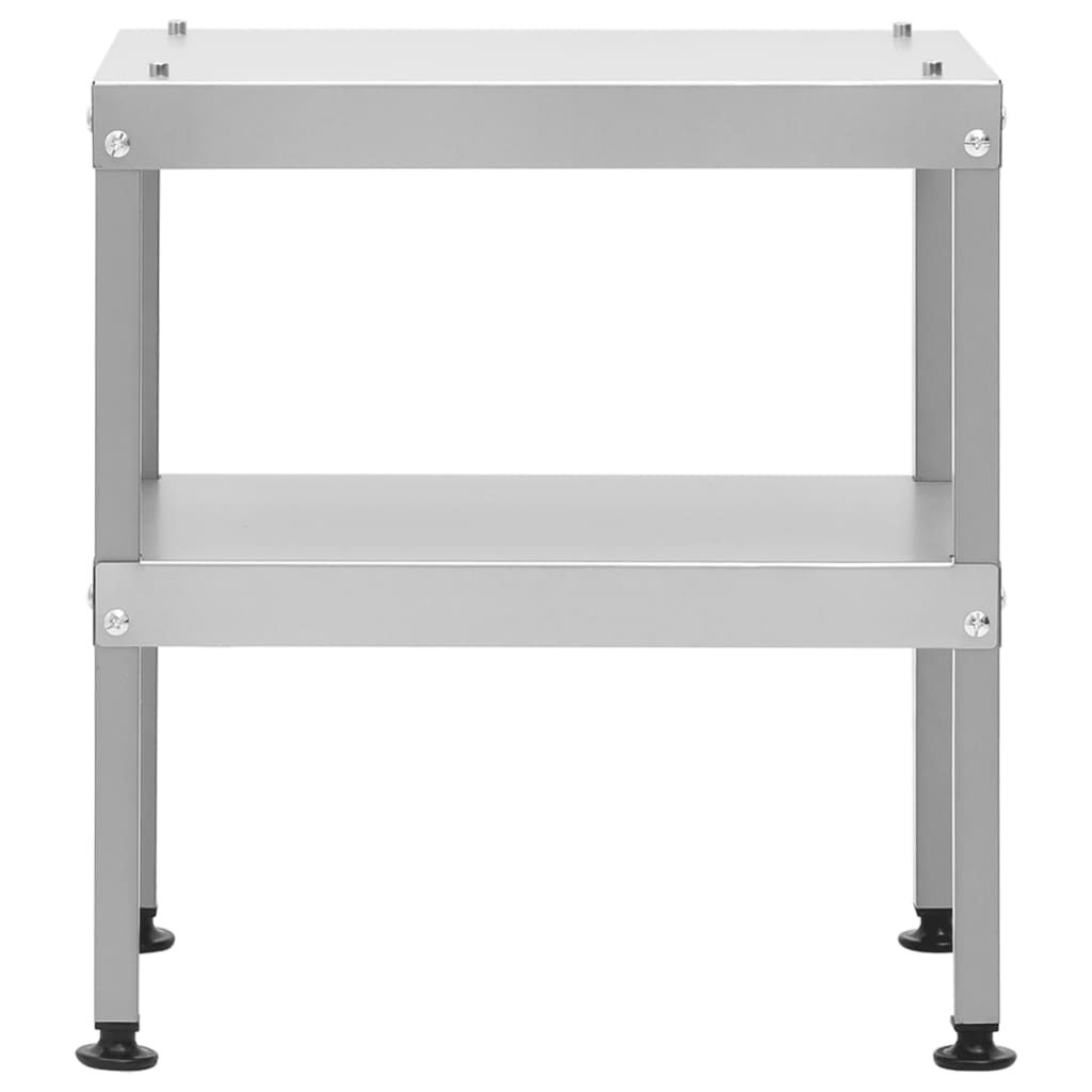 Mesa de Vidaxl para horno fumador 40x28x44.5 cm de acero galvanizado