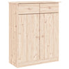 Vidaxl schoenenkast alta 77x35x96 cm massief grenenhout