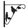 Staffe del cesto sospeso Vidaxl con fioriere 4 St Steel Black