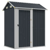 Vidaxl Garden Shed 192x152.5x237 cm Colore antracite in acciaio zincato