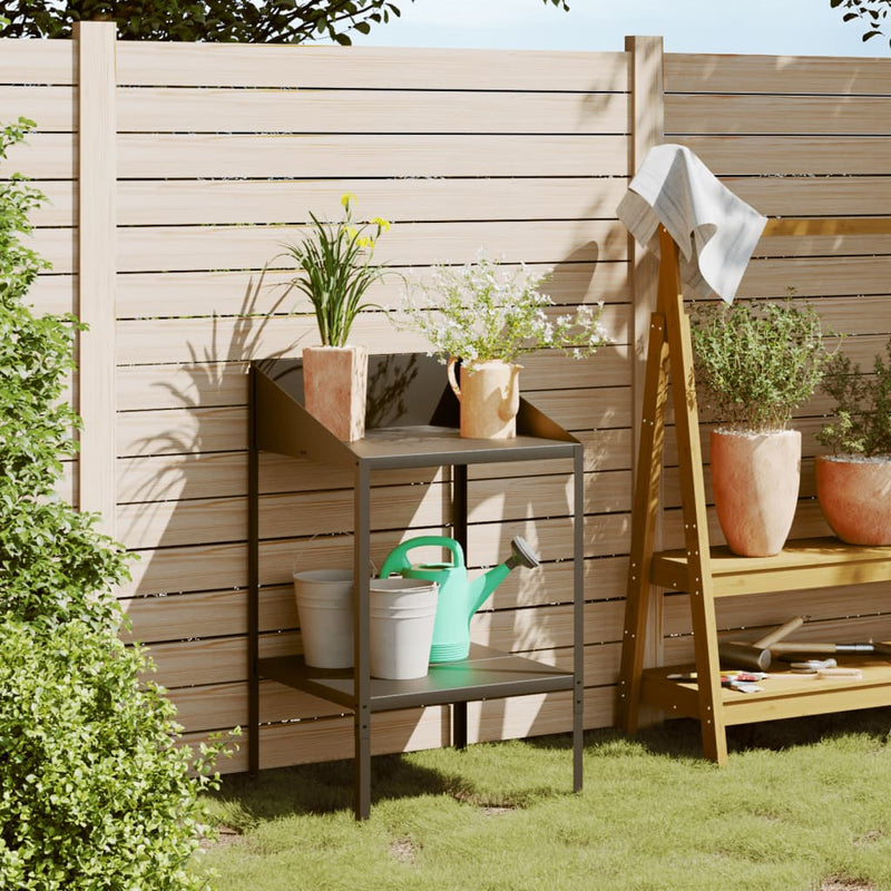 Vidaxl Plant Standard 56.5x54.5x100 cm Colore antracite in acciaio zincato