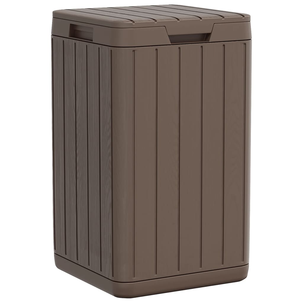 Vidaxl Garden Waste Bin 38x38x65 cm in polipropene marrone