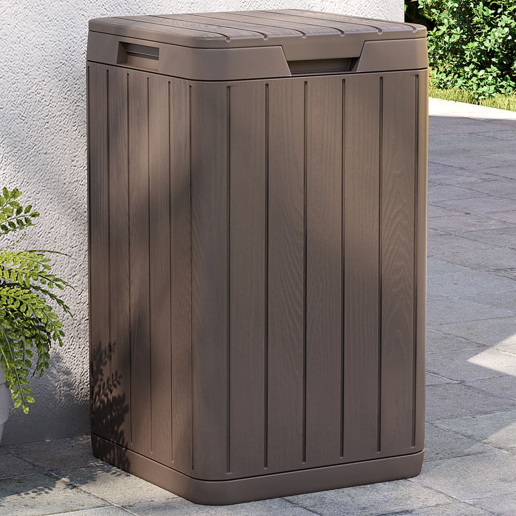 Vidaxl Garden Waste Bin 38x38x65 cm in polipropene marrone