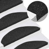 Vidaxl tappetini per autoadesivo 10 ST 65x22.5x3,5 cm nero