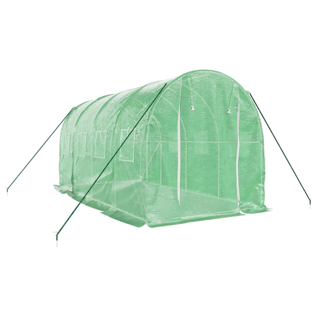 Vidaxl tuinkas met stalen frame 8 m² 4x2x2 m