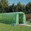 VidaXL Tuinkas met stalen frame 20 m² 10x2x2 m groen