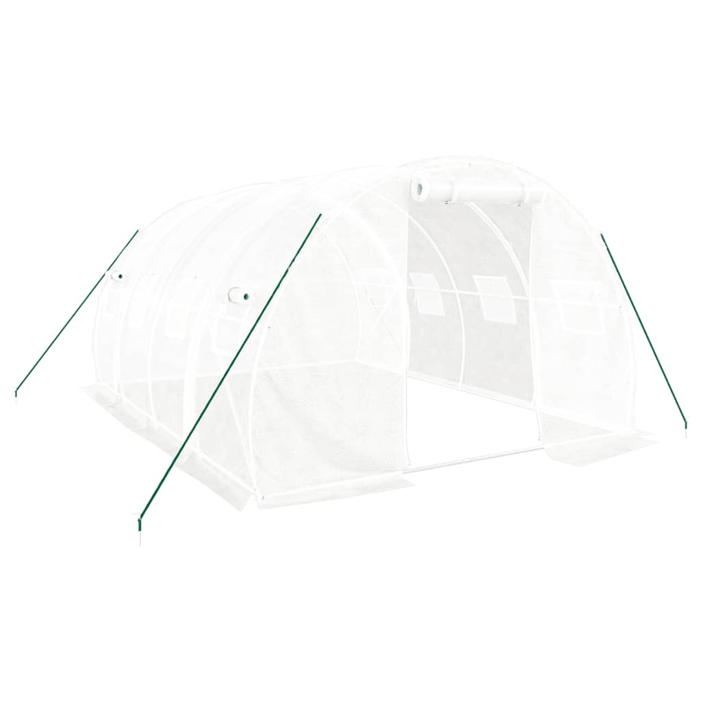 Serra Vidaxxl con struttura in acciaio bianca 12 m² 4x3x2 m