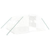 Vidaxl kas met stalen frame wit 16 m² 4x4x2 m
