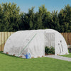 Vidaxl kas met stalen frame wit 16 m² 4x4x2 m