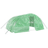 Vidaxl tuinkas con telaio in acciaio 20 m² 5x4x2,3 m verde