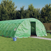 VidaXL Tuinkas met stalen frame 30 m² 6x5x2,3 m groen - afbeelding 1
