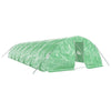 Vidaxl tuinkas con telaio in acciaio 70 m² 14x5x2,3 m verde