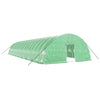 Vidaxl tuinkas con telaio in acciaio 108 m² 18x6x2,85 m verde