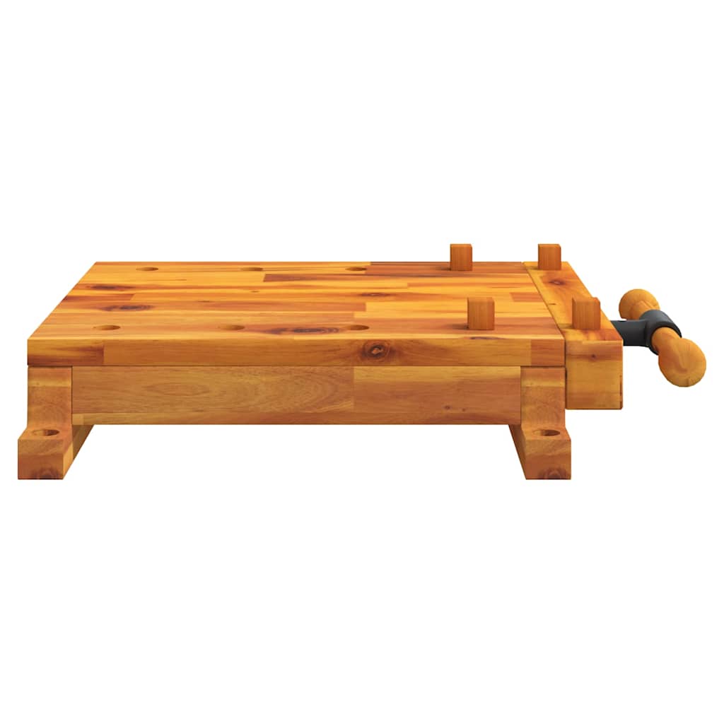 Vidaxl Table Work Bench con vizio 52x44x9,5 cm Acacia Solid Wood