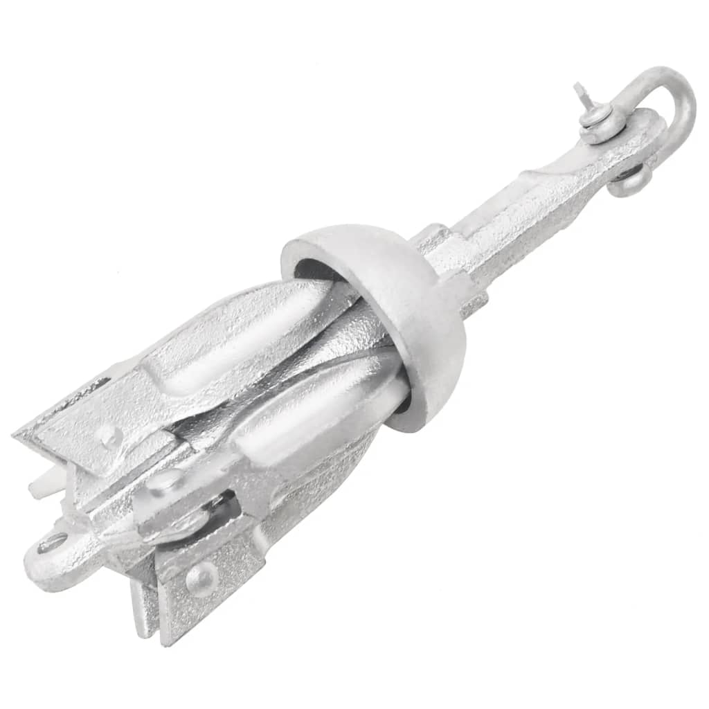 VIDAXL Crollabile da 0,7 kg di argento in ghisa zincata termicamente