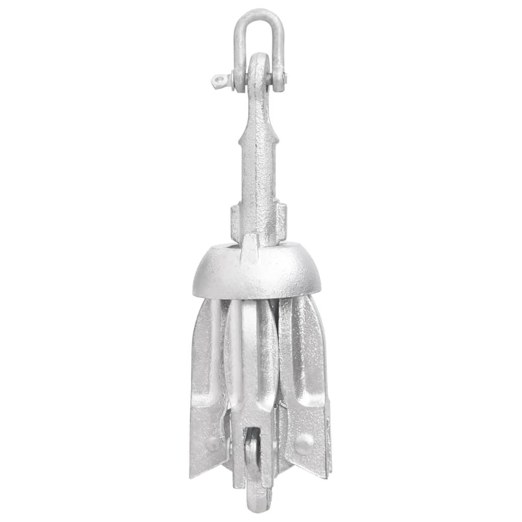 VIDAXL Crollabile da 0,7 kg di argento in ghisa zincata termicamente