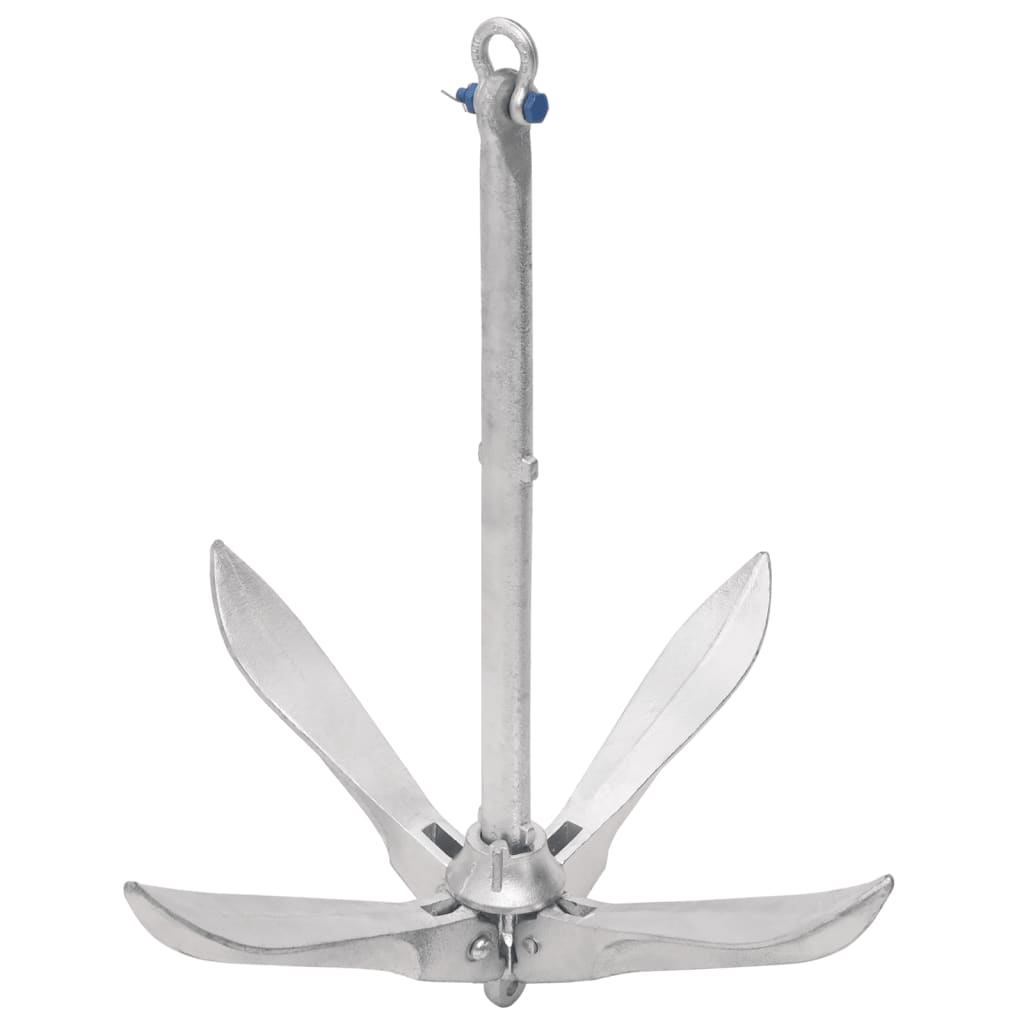 Vidaxl plegable 10 kg de plata galvanizada térmicamente
