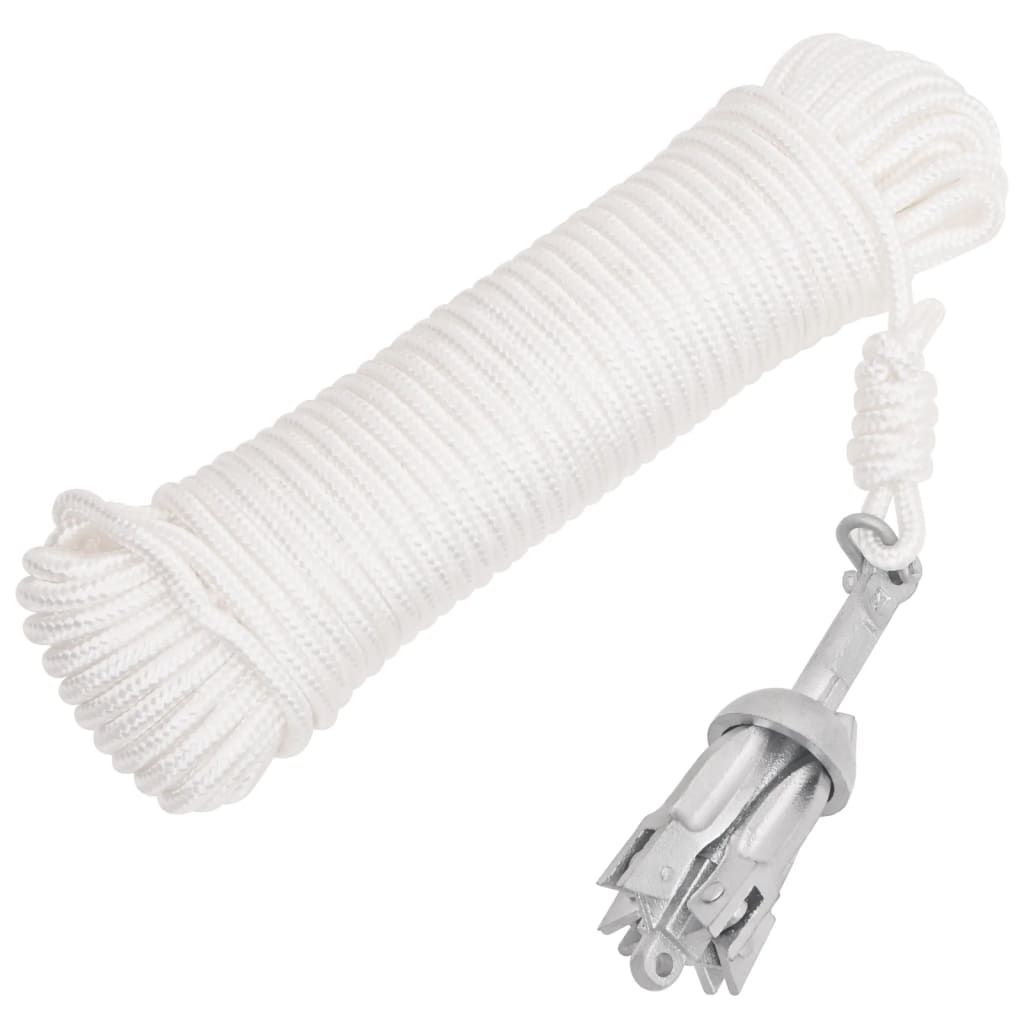 Vidaxl con cuerda plegable 0.7 kg de hierro fundido galvanizado térmicamente