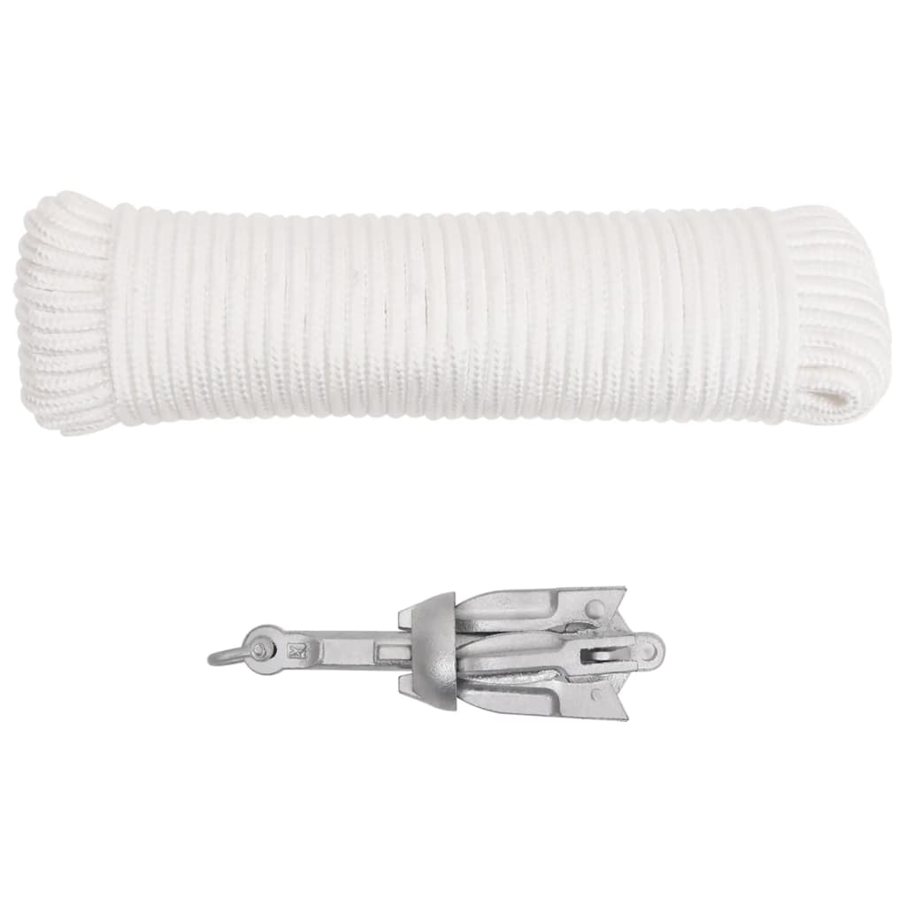 Vidaxl con cuerda plegable 0.7 kg de hierro fundido galvanizado térmicamente