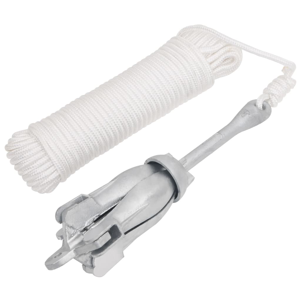 Vidaxl con ghisa pieghevole da 8 kg in ghisa zincata