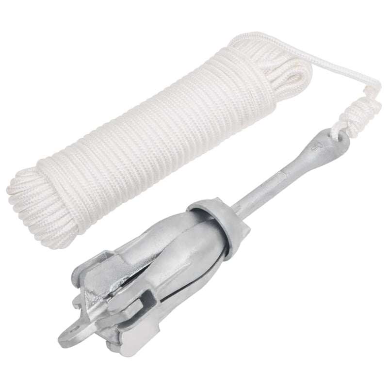 Vidaxl con ghisa pieghevole da 8 kg in ghisa zincata