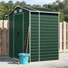 Vidaxl Garden Shed 191x130x198 cm de acero galvanizado verde
