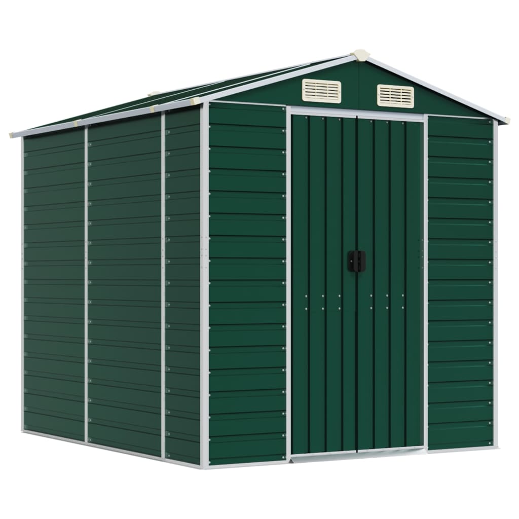 VIDAXL GARDEN SHED 191x215x198 cm in acciaio zincato