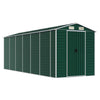 Vidaxl Garden Shed 191x5555x198 cm de acero galvanizado verde