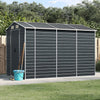 Vidaxl Garden Shed 191x300x198 cm Antracite in acciaio zincato