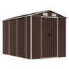 Vidaxl Garden Shed 191x300x198 cm de acero galvanizado marrón