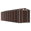 Vidaxl Garden Shed 191x725x198 cm de acero galvanizado marrón