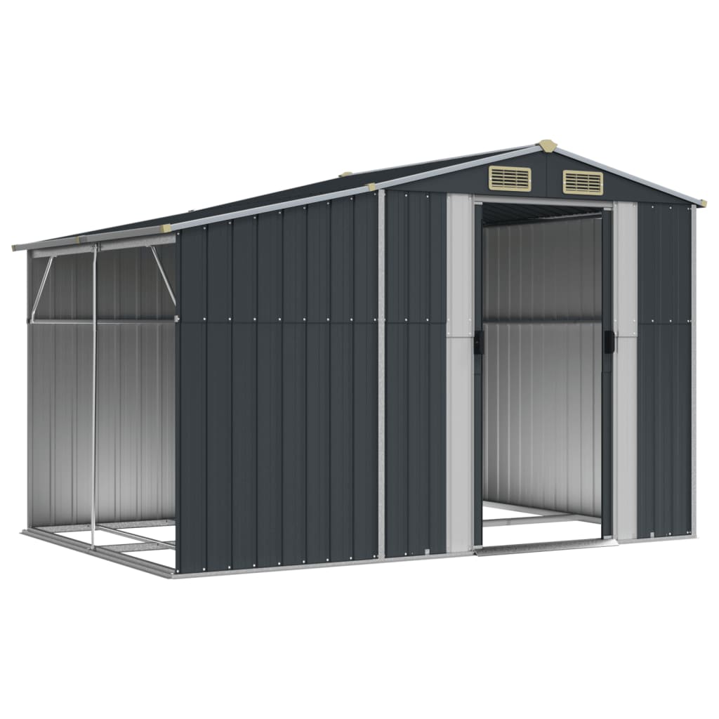 Vidaxl Garden HED 277x192.5x179 cm Colore antracite in acciaio zincato
