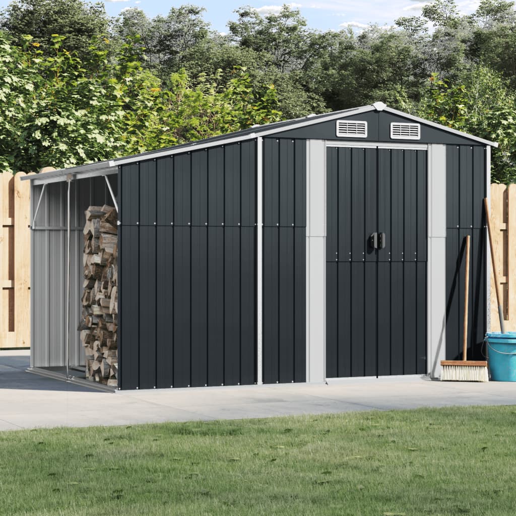 Vidaxl Garden HED 277x192.5x179 cm Colore antracite in acciaio zincato