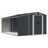 Vidaxl Garden Shed 277x365.5x179 CM Color de antracita de acero galvanizado