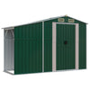 Vidaxl Garden Shed 277x93x179 cm de acero galvanizado verde