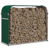 Vidaxl Firewood Storage 120x45x100 cm Green galvanizzato