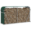 VIDAXL Firewood Storage 180x45x100 cm in acciaio zincato