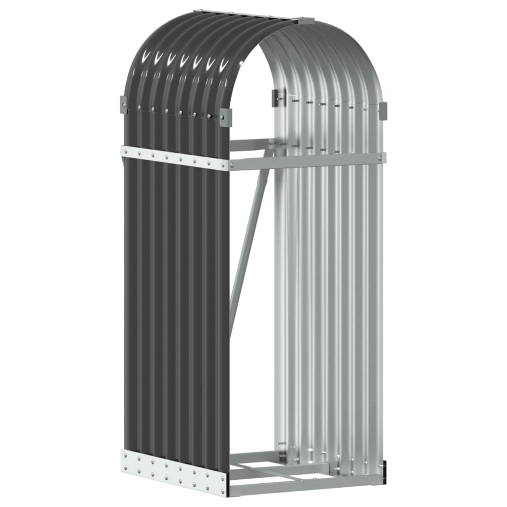 Vidaxl houthouder antraciet 40x45x100 cm gegalvaniseerd staal