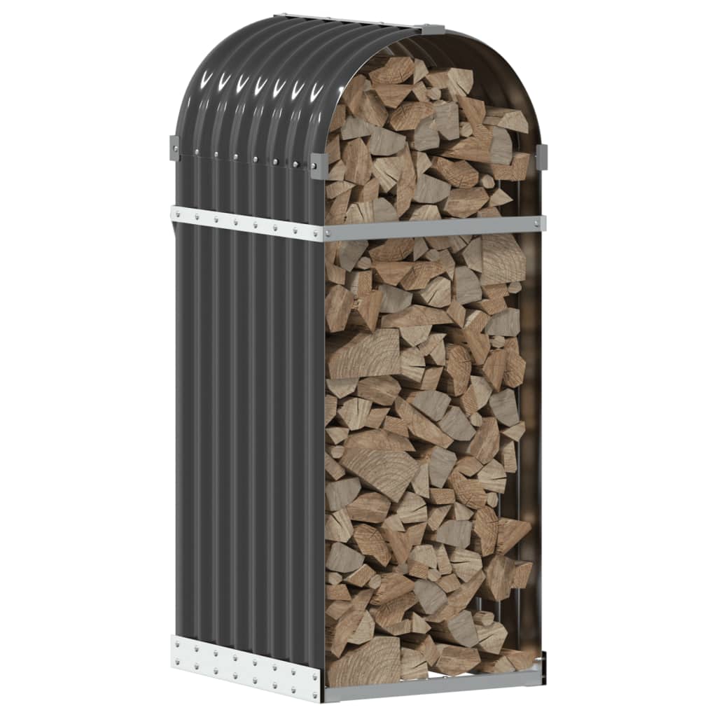Vidaxl houthouder antraciet 40x45x100 cm gegalvaniseerd staal