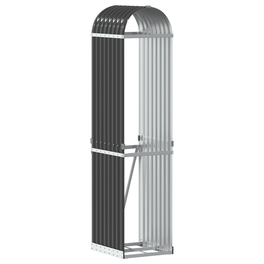 Vidaxl houthouder antraciet 40x45x170 cm gegalvaniseerd staal