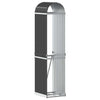 Almacenamiento de leña de Vidaxl 40x45x170 cm de acero galvanizado antracita