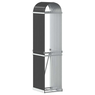 Vidaxl houthouder antraciet 40x45x170 cm gegalvaniseerd staal