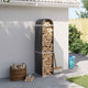 Vidaxl houthouder antraciet 40x45x170 cm gegalvaniseerd staal