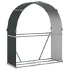 Vidaxl Firewood Storage 120x45x140 cm Antracite in acciaio zincato